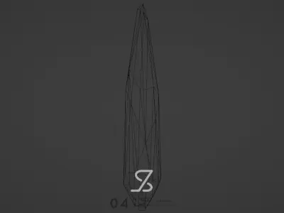 Cyprees Tree Free low-poly 3D model