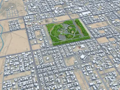 Ar Rass Saudi Arabia Low-poly 3D model