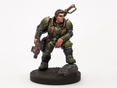 GrimGuard Colonel Mikhail 3D print model