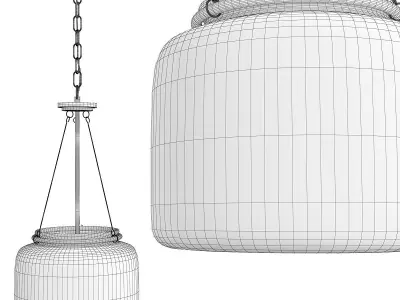 Akron 3 Light Pendant Light Low-poly 3D model