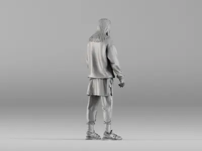 001646 Urban Style Male Realistic 3D Scanned Character 3D print model