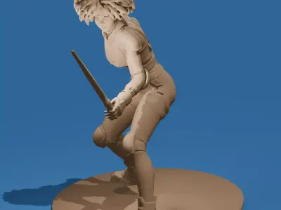 Black Energy Sword Woman 3D print model