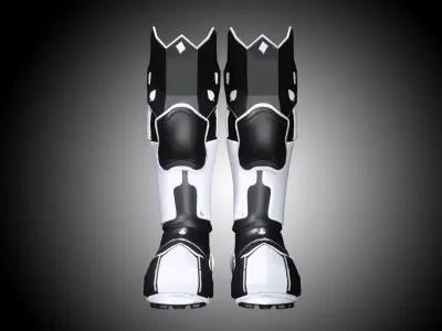 CG Cyber Boots Low-poly 3D model