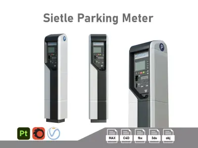 Sietle Parking Terminal Low-poly 3D model