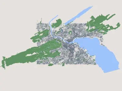 Lucerne City Switzerland 3D model