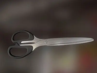 Scissors Rigged And Animated Clean Version Low-poly 3D model