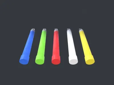 Glow Stick Low-poly 3D model
