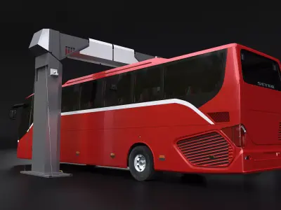 Border X-Ray Truck and Bus Control 3D model