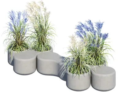 Unity modular seating 3D model