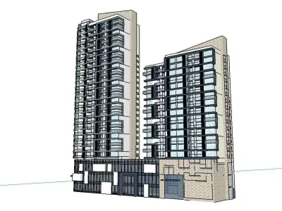vacation spot-Resort-Fashion Leisure Hotel-0125 3D model