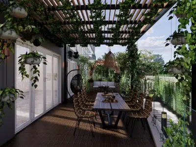 OUTDOOR GARDEN - LANDSCAPE DESIGN 3D model