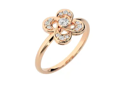Women ring 3D print model 78