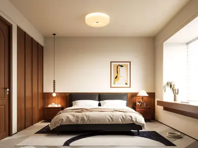 Master bedroom 3D model 3D model