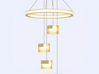 Chandelier Laster Light 3D model