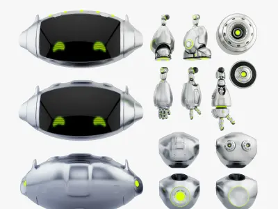 CUTE CAT PET BOT 3D model