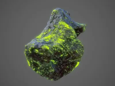 Asteroids Pack Low-poly 3D model