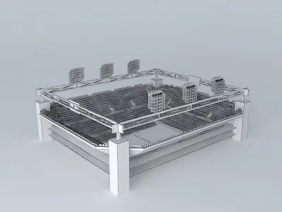 Tennis stadim 3D model