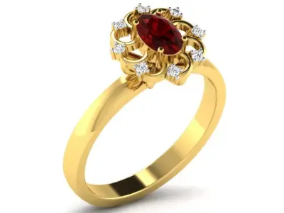 Diamond Rings Collection For Women 3d Print Model 3D Model Pack buy