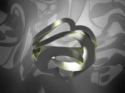 Plain Light Women Ring 3D print model