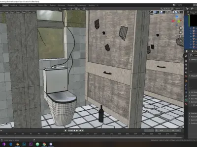 Toilet form SEX education Free 3D model