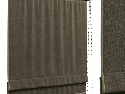 Roman curtains 05 3D model