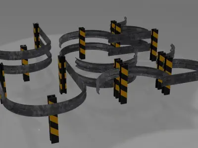 Construction Props - Pack Lowpoly Low-poly 3D model