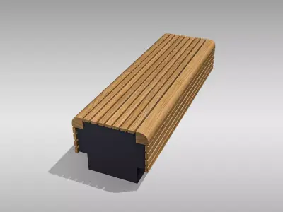 Park Bench 01 Low-poly 3D model purchase