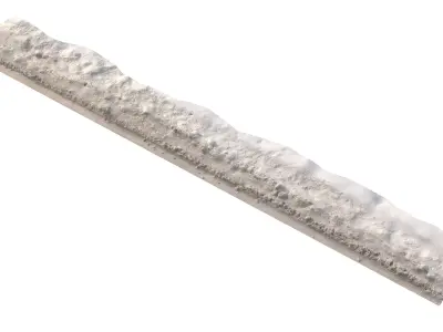 Snow 10 dirty PBR Low-poly 3D model