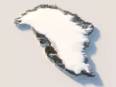 Greenland Terrain Country 3D model