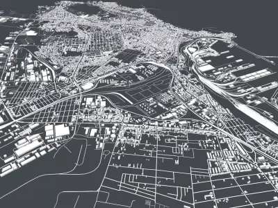 Cityscape Constanta Romania 3D model