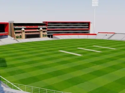 Old Trafford Cricket Ground - Manchester 3D model