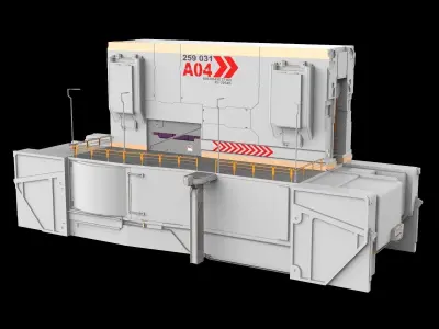 sci-fi Architectural element 13 3D model