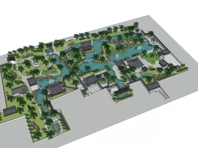 Humble Administrator Garden 3D model