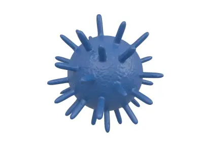 Virus v2 001 Low-poly 3D model