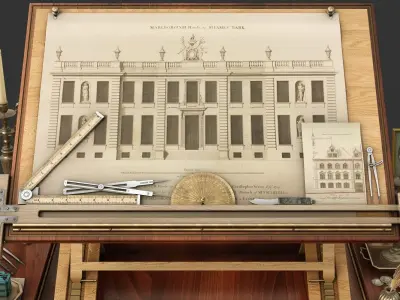 Architectural Table 1790 3D model
