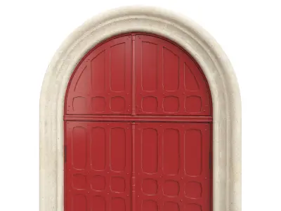 Entrance classic door 73 3D model