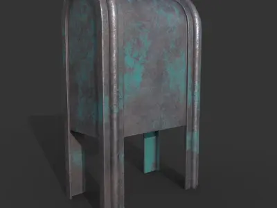 MAIL BOX Low-poly 3D model