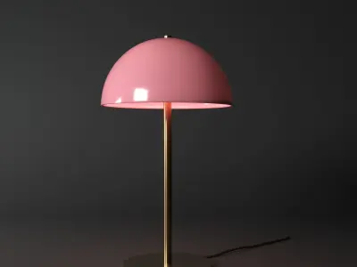 Train Head Table Lamp 3D model