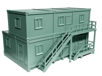 Mobile barracks 3D print model