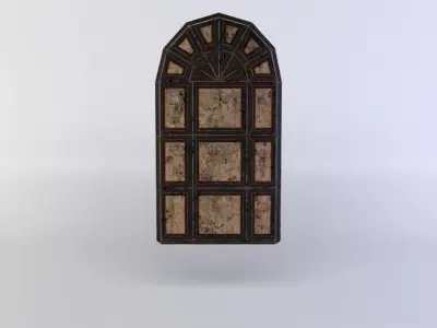 Window stained glass Low-poly 3D model