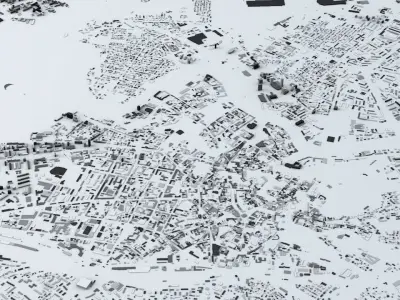 Vilnius Streets and Buildings 3D model