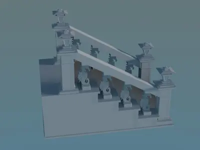 Staircase Balustrade Designs 3D model 3D print model