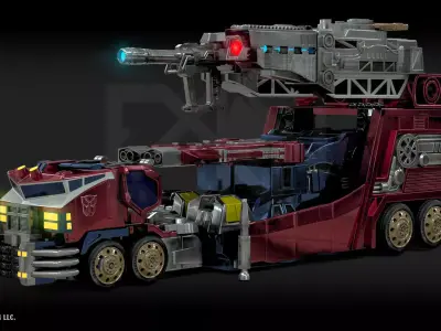 Transformers Cybertron Optimus Prime Vehicle Form 3D model