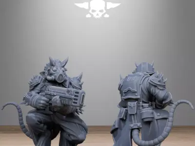 Corrupted Guard Raticus 3D print model