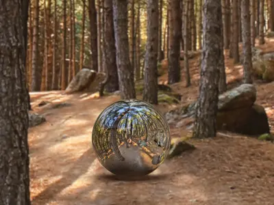 HDR FOREST PATH 1 3D model