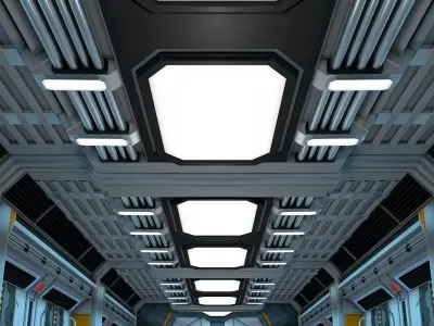 Sci Fi Corridor 3D model