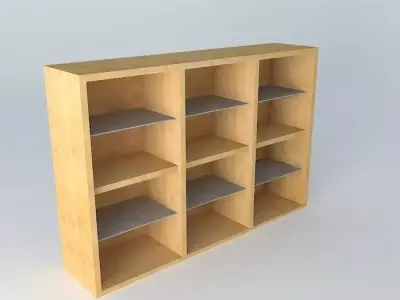 Shelf Cabinet DOORS REGO 22 17 BRW Milano Oak 3D model