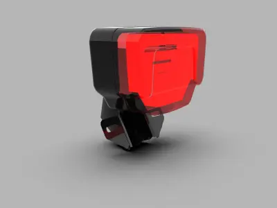 Generic Motorcycle LED Taillights Low-poly 3D model