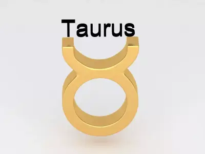 Astrological Sign taurus 3D model