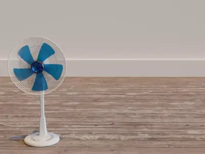 Cay quat  Fan machine  3D model